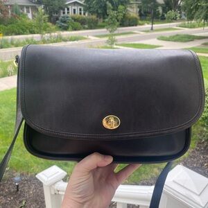 Vintage Coach Mocha City Bag with hangtag
